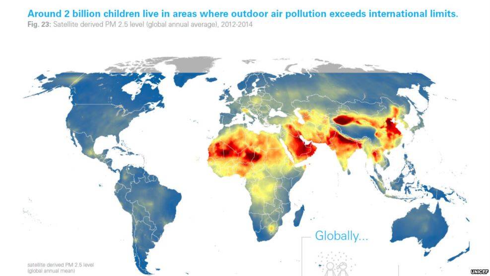 UNICEF: 1 në 7 fëmijë i ekspozuar ndaj ndotjes 