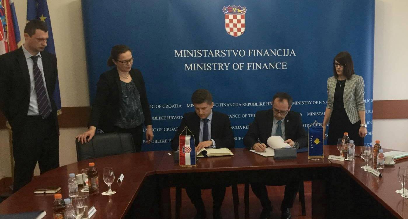 Kosova e Kroacia, marrëveshje për shmangien e tatimit të dyfishtë