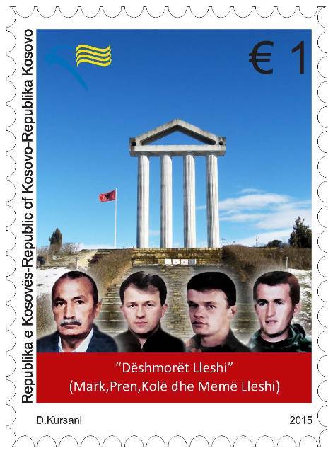 Dëshmorët Lleshi në pullë postare