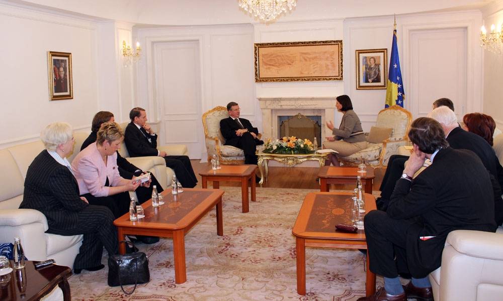 Presidentja Jahjaga priti një delegacion të deputetëve të BM  