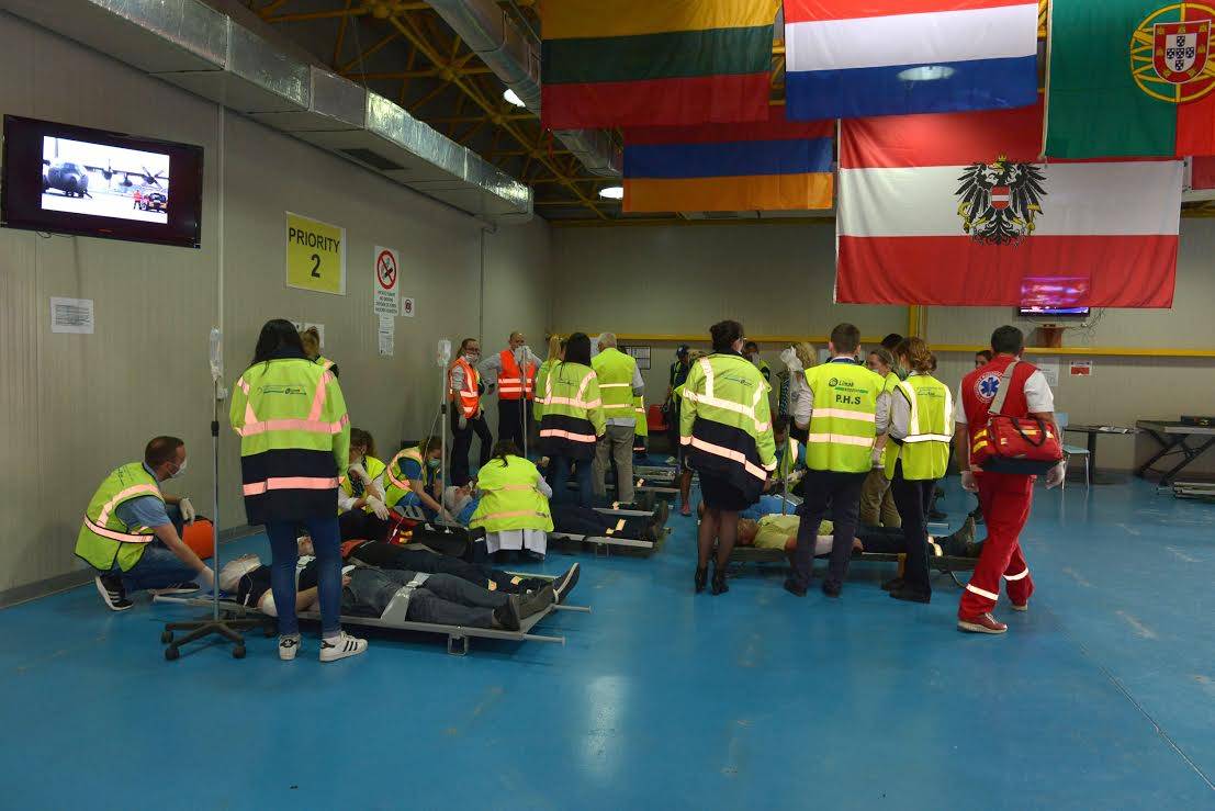KFOR mbështeti një ushtrim për viktima në Aeroportin e Prishtinës 