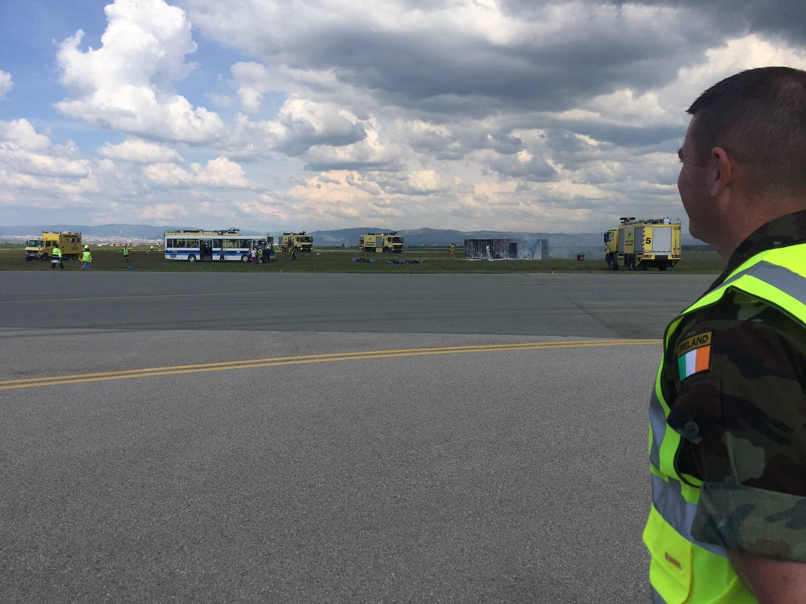 KFOR mbështeti një ushtrim për viktima në Aeroportin e Prishtinës 