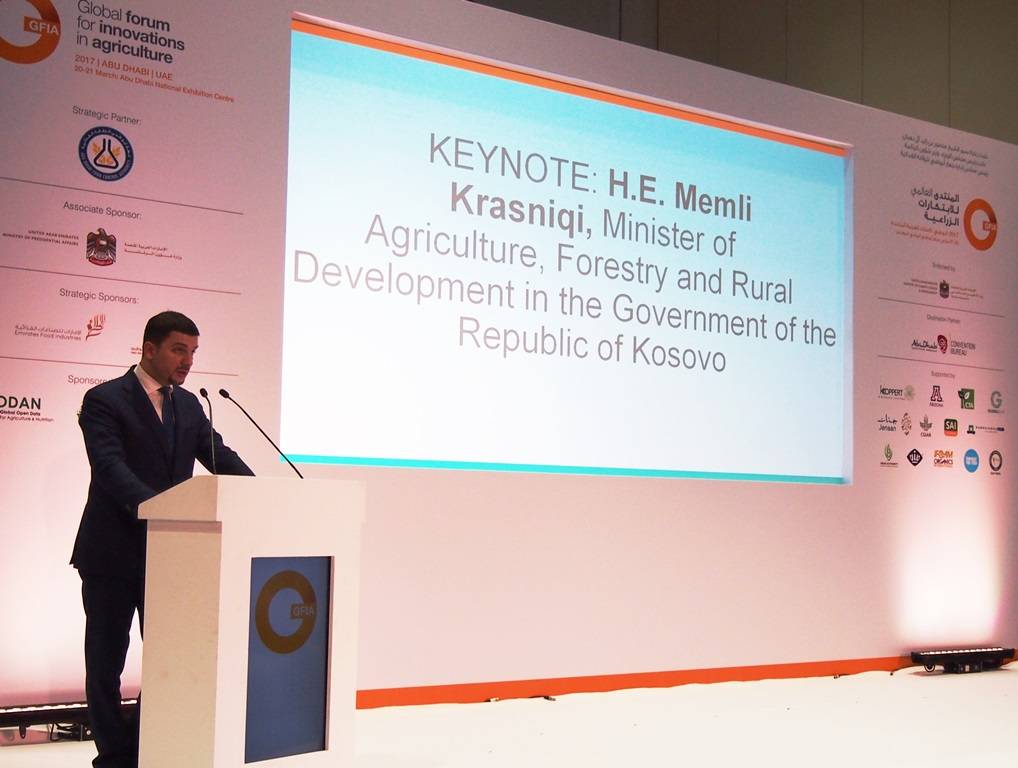 Ministri Krasniqi në Forumin Global për Inovacione në Bujqësi