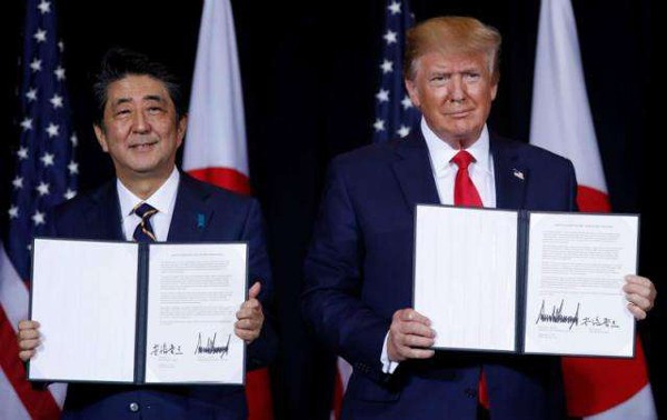 ShBA-ja dhe Japonia nënshkruajnë marrëveshje të re tregtare