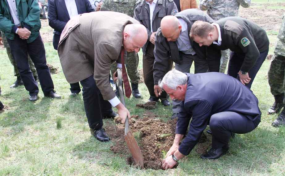 FSK bën mbjelljen e fidanëve në fshatin Malishevë të Gjilanit