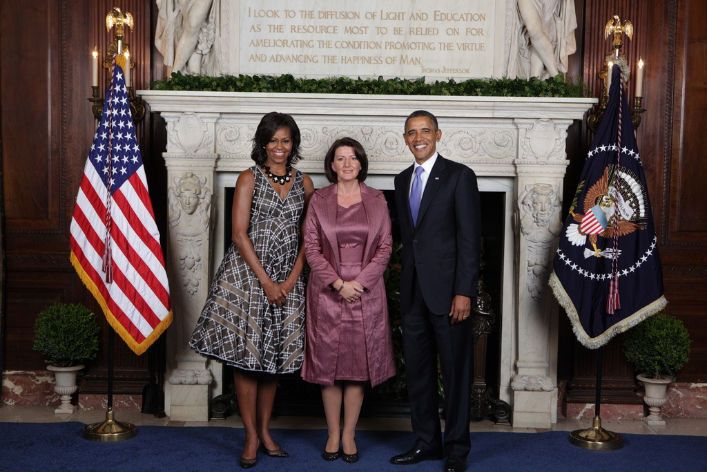 Presidentja Jahjaga u takua me Presidentin Obama