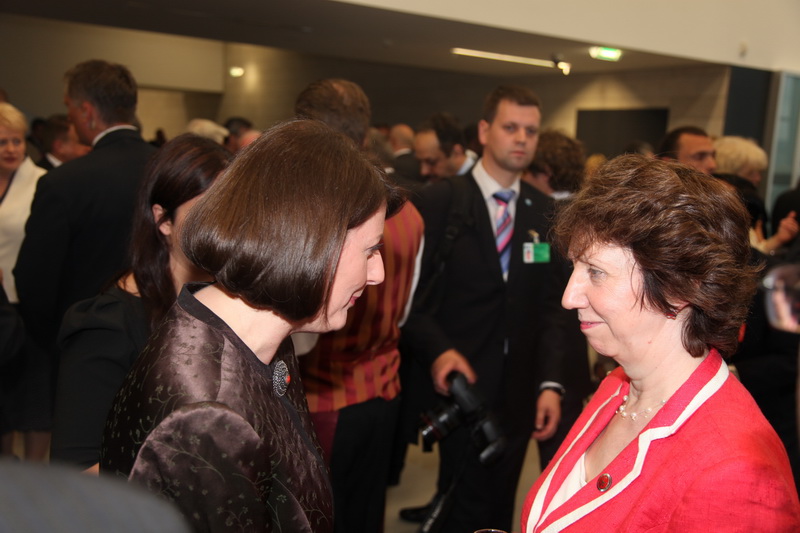 Presidentja Jahjaga u takua me zonjën Catherin Eshton