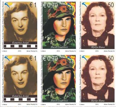 Femra të shquara kosovare në pulla postare