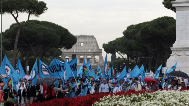 Grevë masive kundër masave shtrënguese në Itali