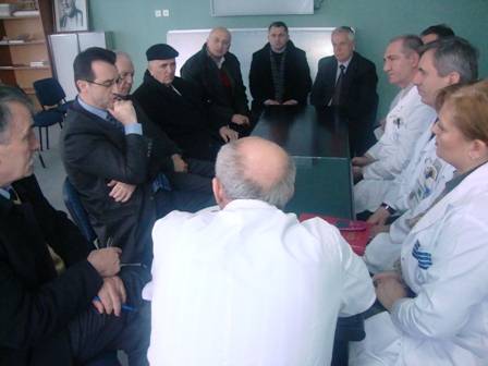 Ministri Agani vizitoi Klinikën e Ortopedisë në QKUK
