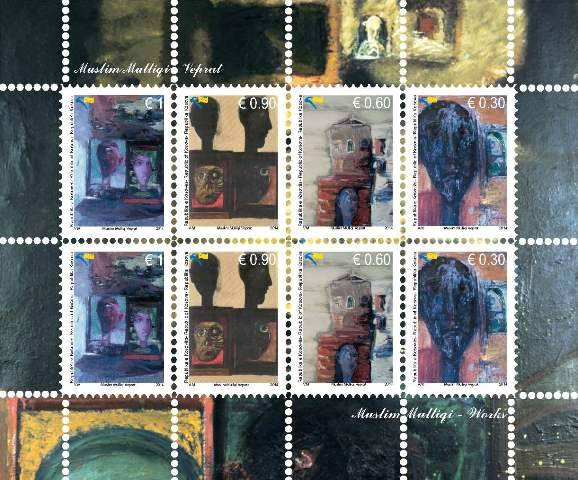 Pikturat e Muslim Mulliqit në pulla postare