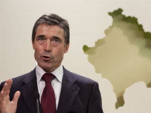 Rasmussen: NATO nuk do të zvogëloj trupat në Kosovë 