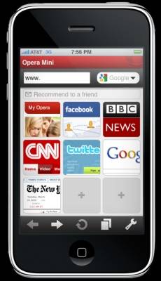 Opera Mini në iPhone