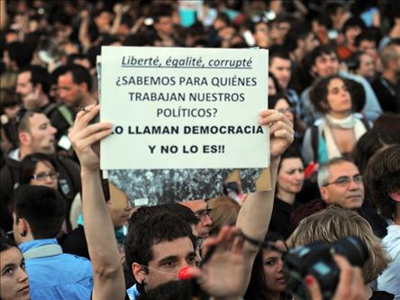 Spanjë, protesta për gjendjen ekonomike 