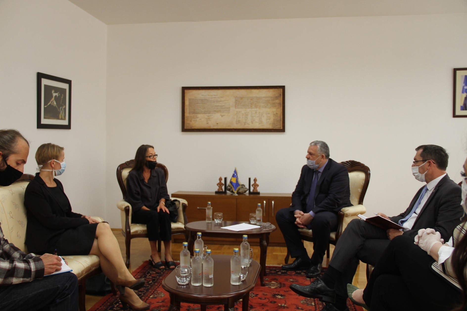 Ministri Veliu priti në takim përfaqësueset e UNDP-së në Kosovë