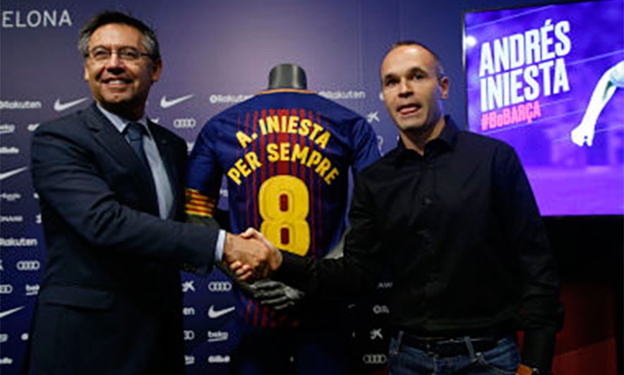 Iniesta rinovoi kontratën përjetësisht me Barcelonën