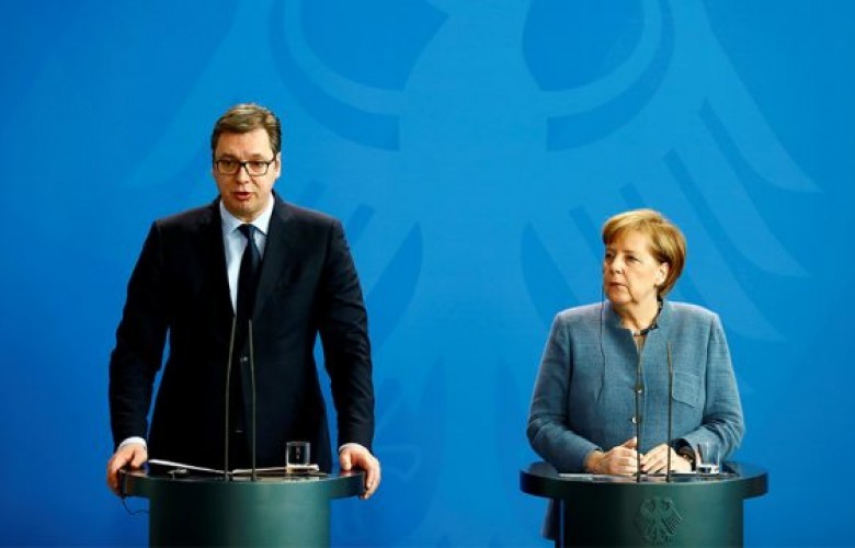 Merkel ultimatum Vuçiqit për çështjen e Kosovës