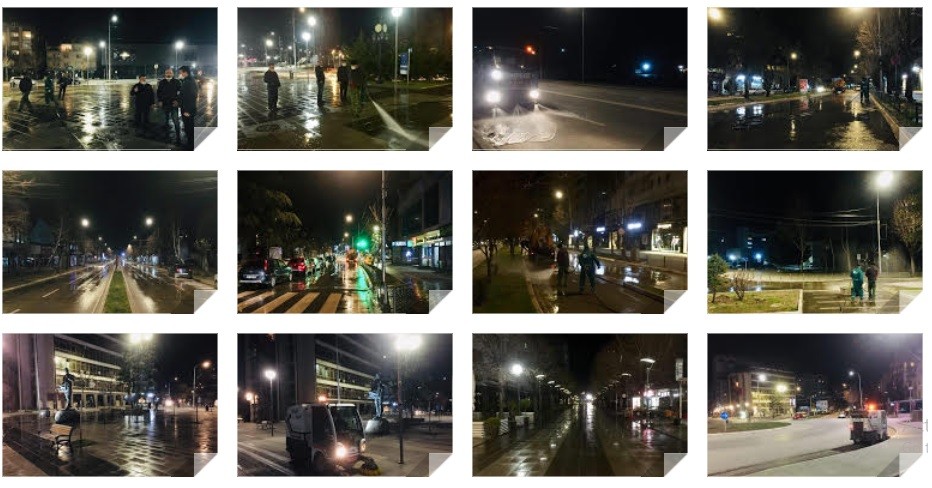 Dezinfektohen të gjitha rrugët dhe sheshet në qytet në Mitrovicë 