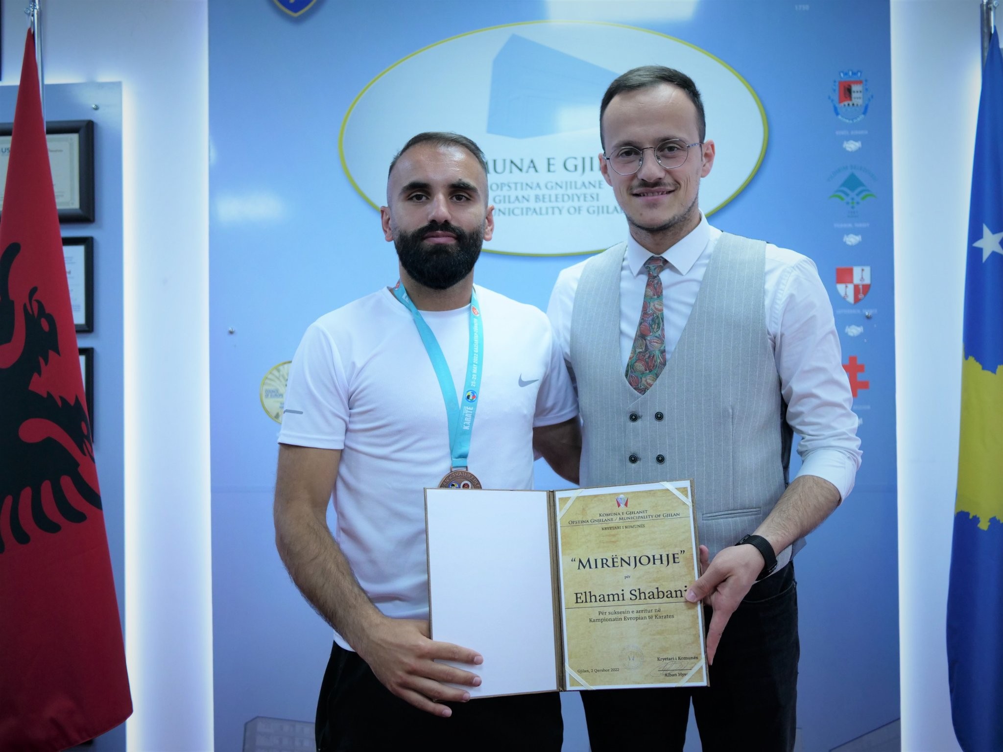 Elhami Shabani fiton medaljen e bronztë në Kampionatin Europian të Karatesë