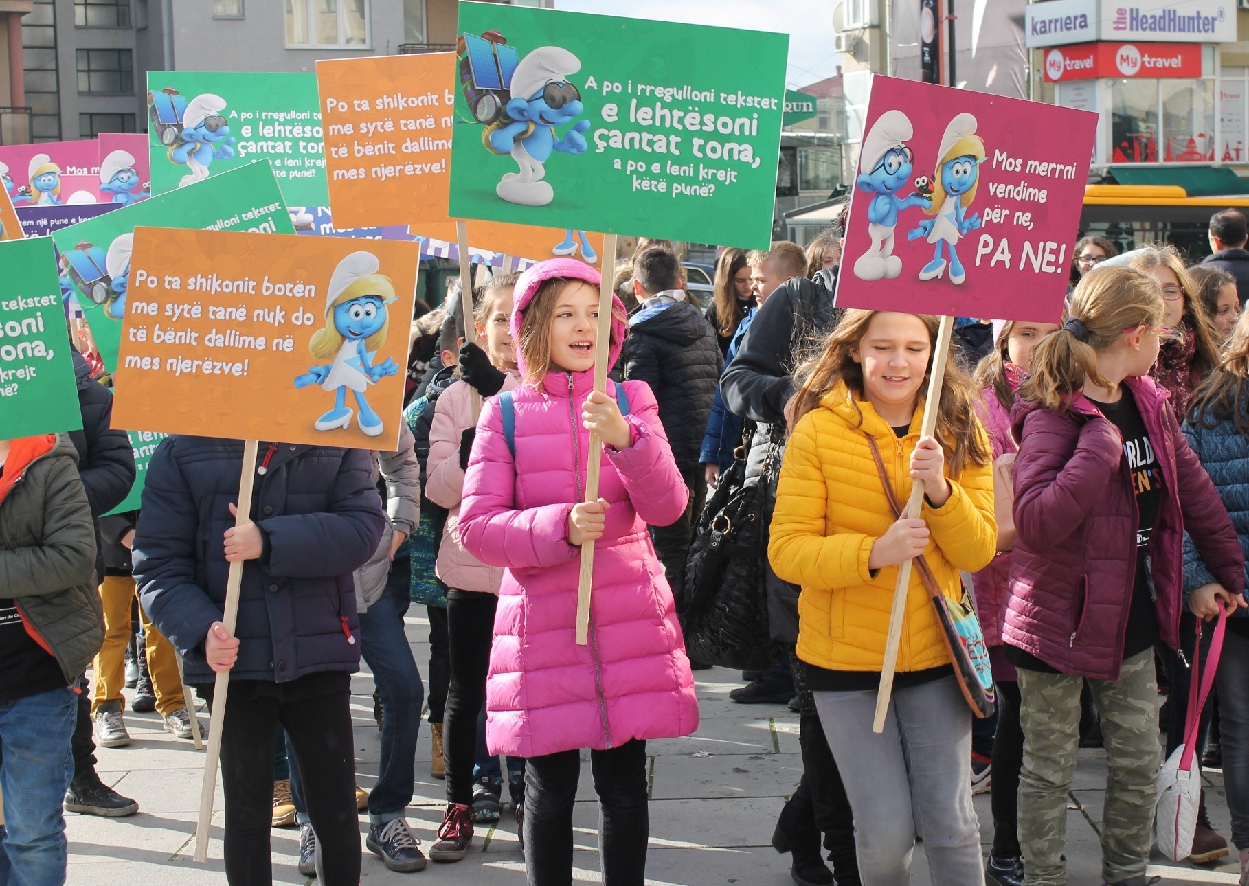 Fëmijët marshojnë për të drejtat e tyre, fëmijët udhëheqin kuvendin