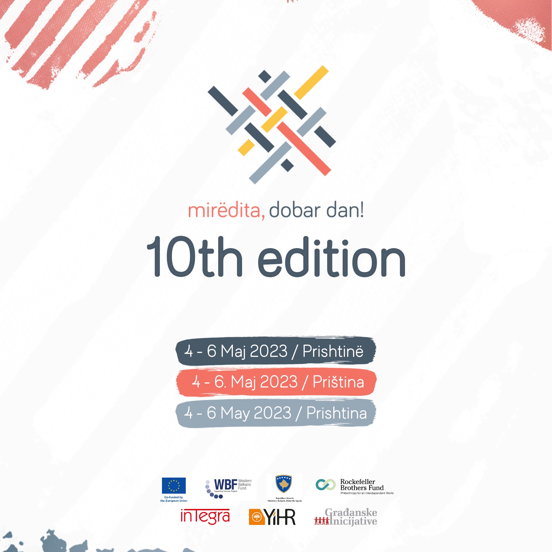 Festivali “Mirëdita, dobar dan!” do të mbahet nga 4 6 maj në Prishtinë