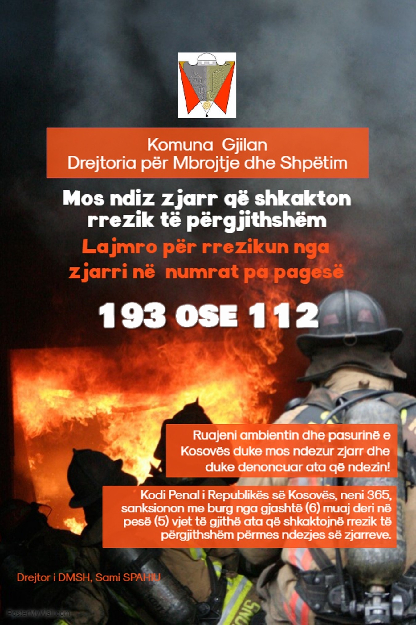 Gjilani nis fushatën “Mos ndiz zjarr që shkakton rrezik të përgjithshëm”