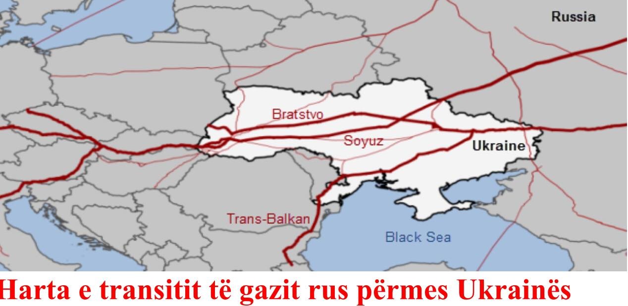 Transiti i gazit rus përmes Ukrainës bie me 40 per qind
