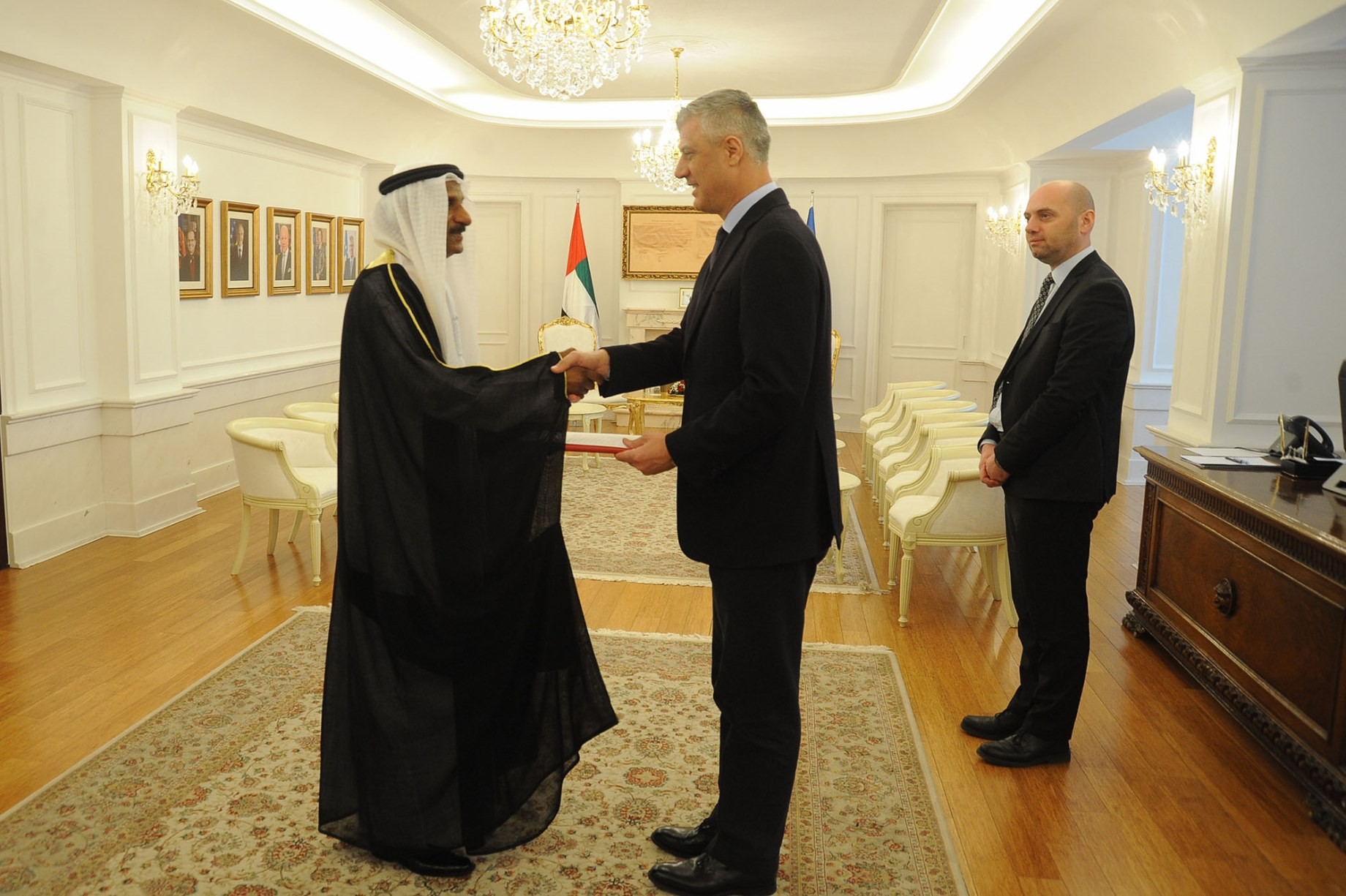 Presidenti Thaçi pranoi letrat kredenciale nga ambasadori i ri i Emirateve 