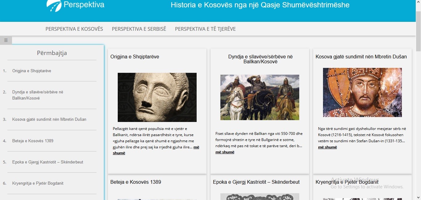 Lansohet webfaqja për historinë e Kosovës
