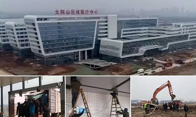 Kina ndërton për dy ditë spitalin me 1000 shtretër