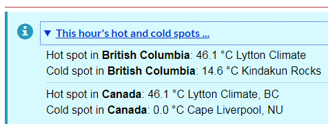 Kanadaja shënon rekord të temperaturës më të lartë të të gjitha kohërave