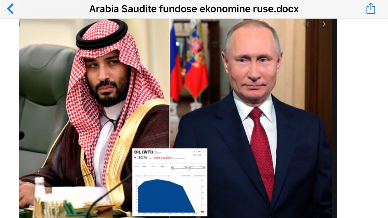 Arabia Saudite fundosë ekonominë ruse