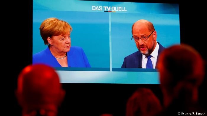 Duel i arritur mes Merkelit dhe Schulzit