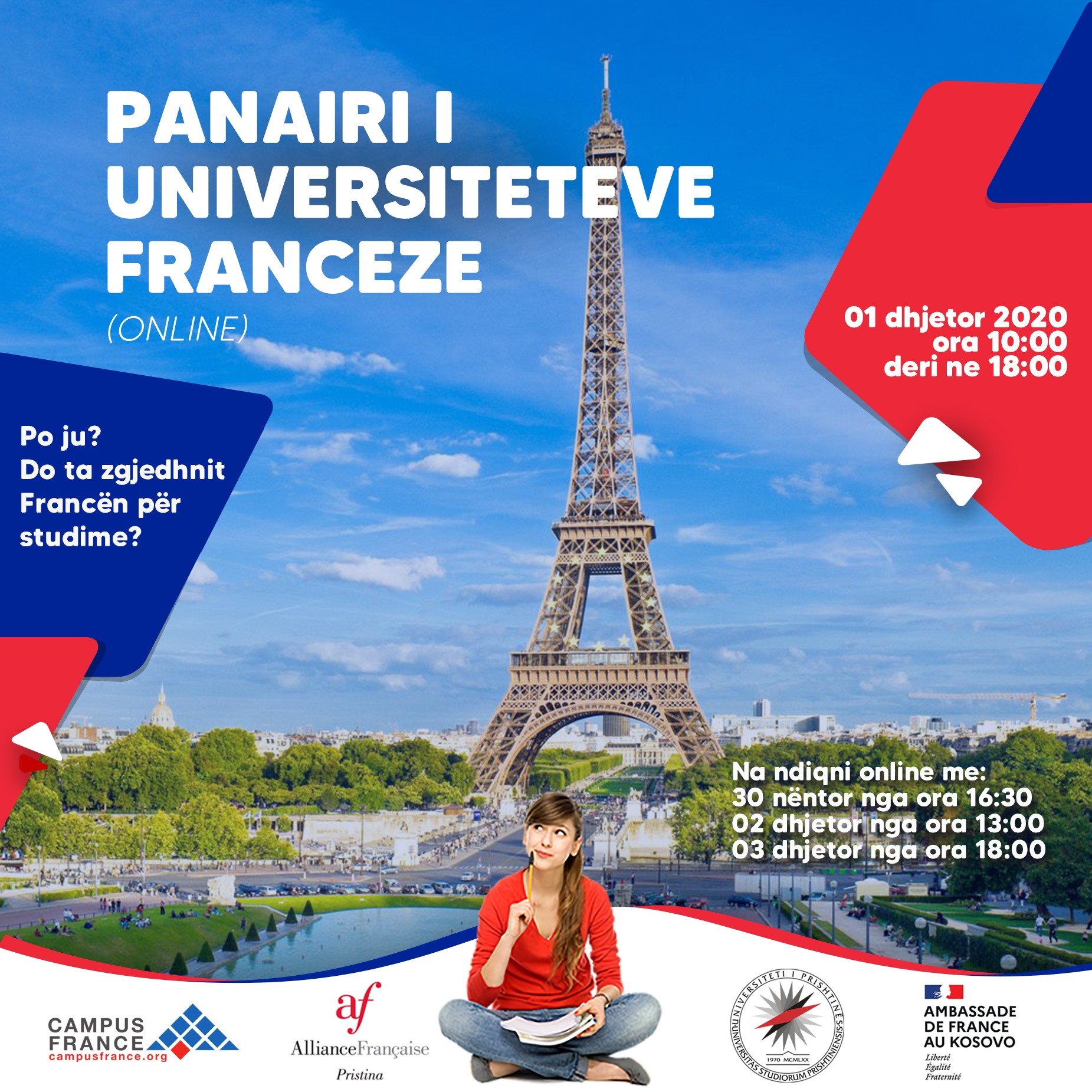 Nga sot nis Panair i tretë Universitar Francez në Kosovë