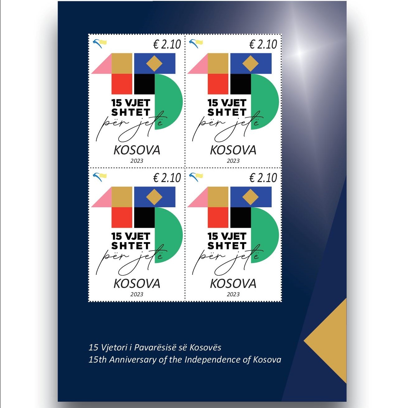 Posta e Kosovës lanson pullë postare për 15 vjetorin e Pavarësisë