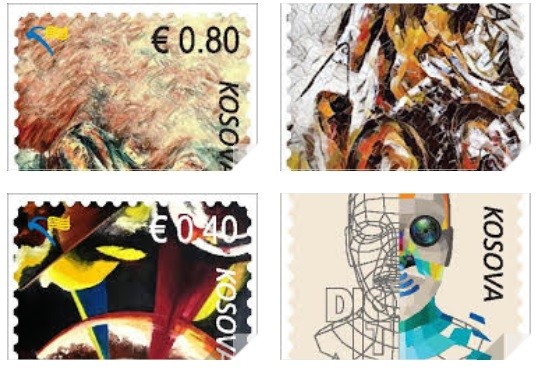 Posta emeton pullat të cilat pasqyrojnë artin modern  