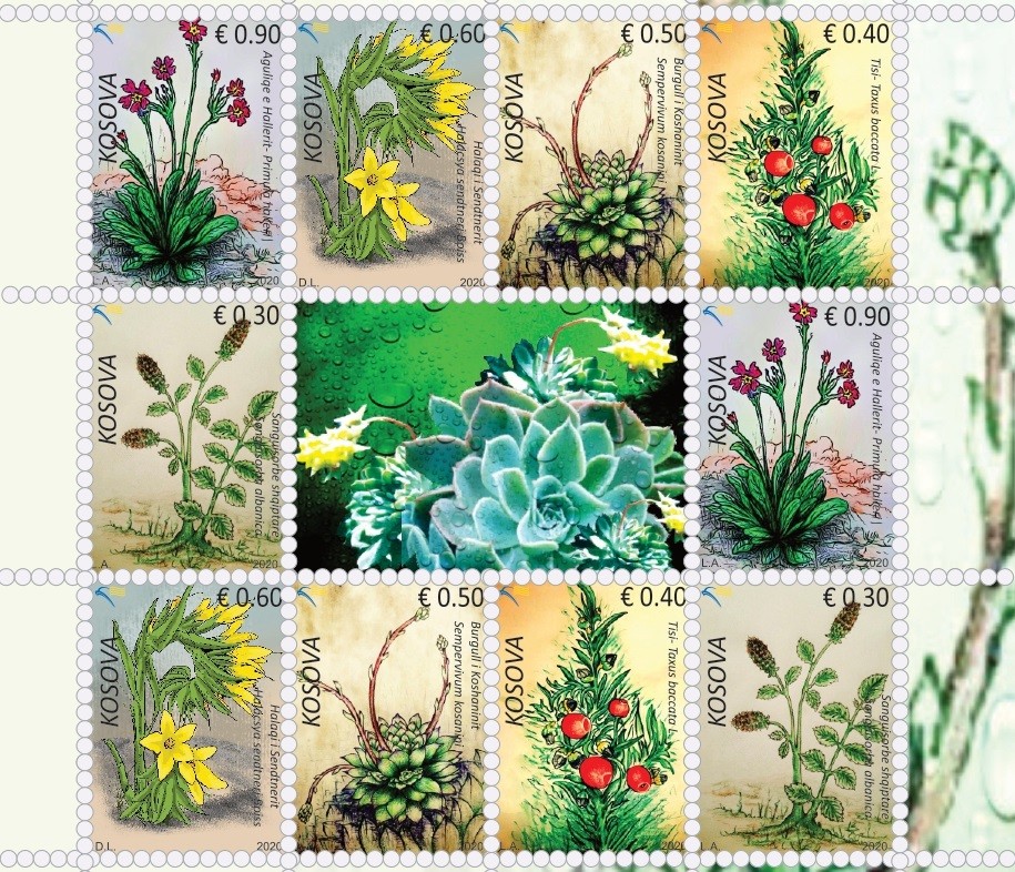 Posta lëshon në qarkullim pullat postare të titulluar “Flora”