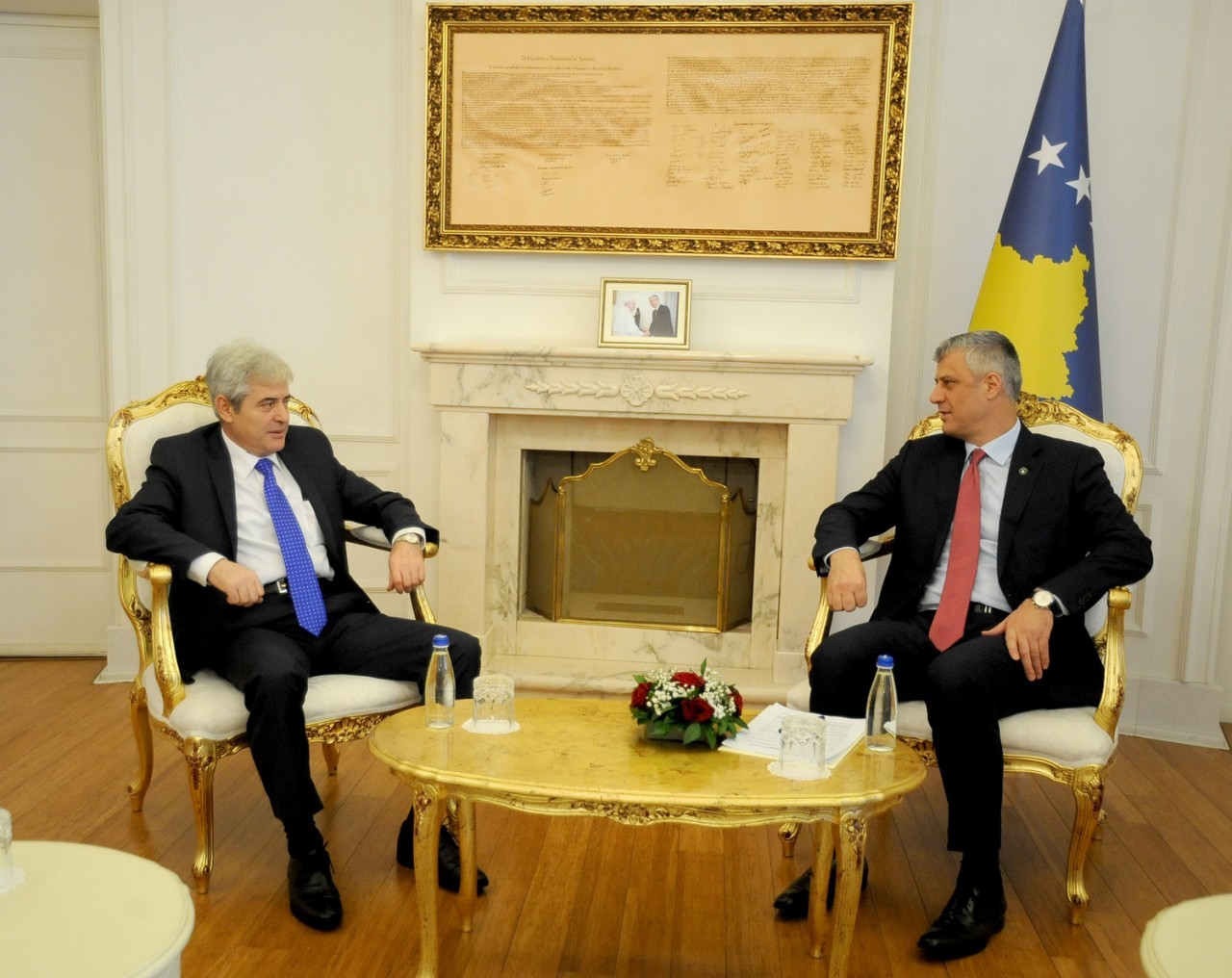 Presidenti Thaçi priti liderin e BDI-së, Ali Ahmetin