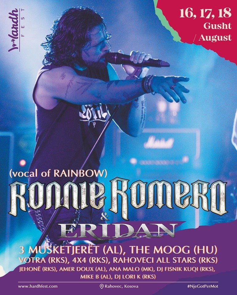 Ronnie Romero për herë të parë në Kosovë, Hardh Fest me shumë risi