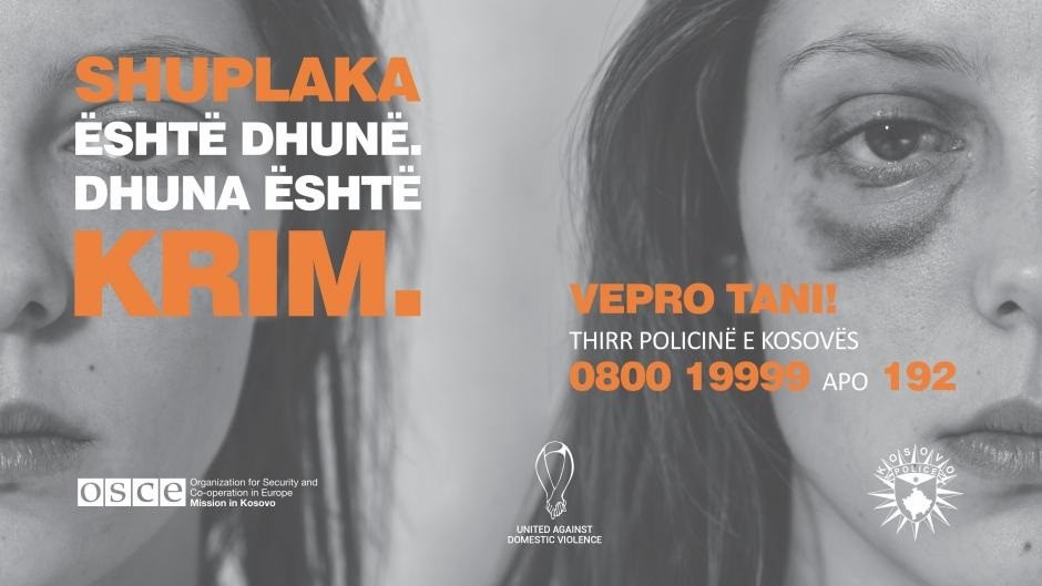 OSBE dhe Policia lansojnë fushatën e përbashkët kundër dhunës në familje