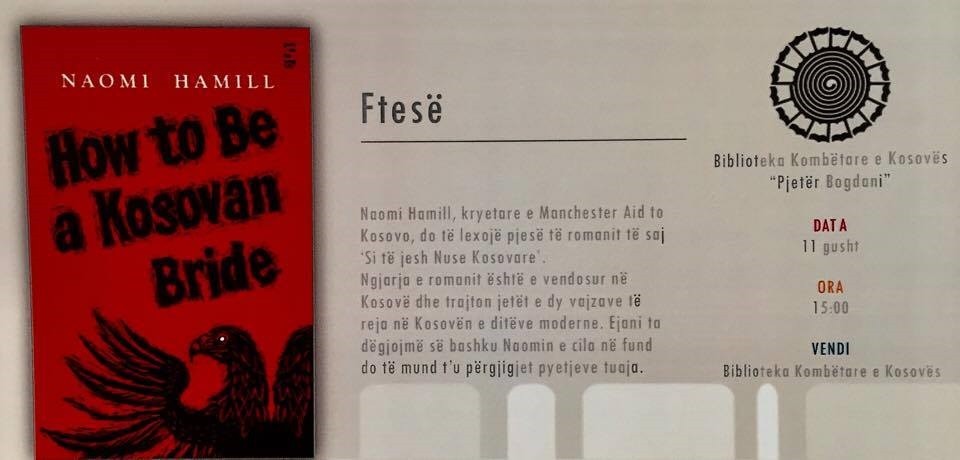 Promovohet libri "Si të jesh Nuse Kosovare" e shkrimtares britaneze Naomi Hamill