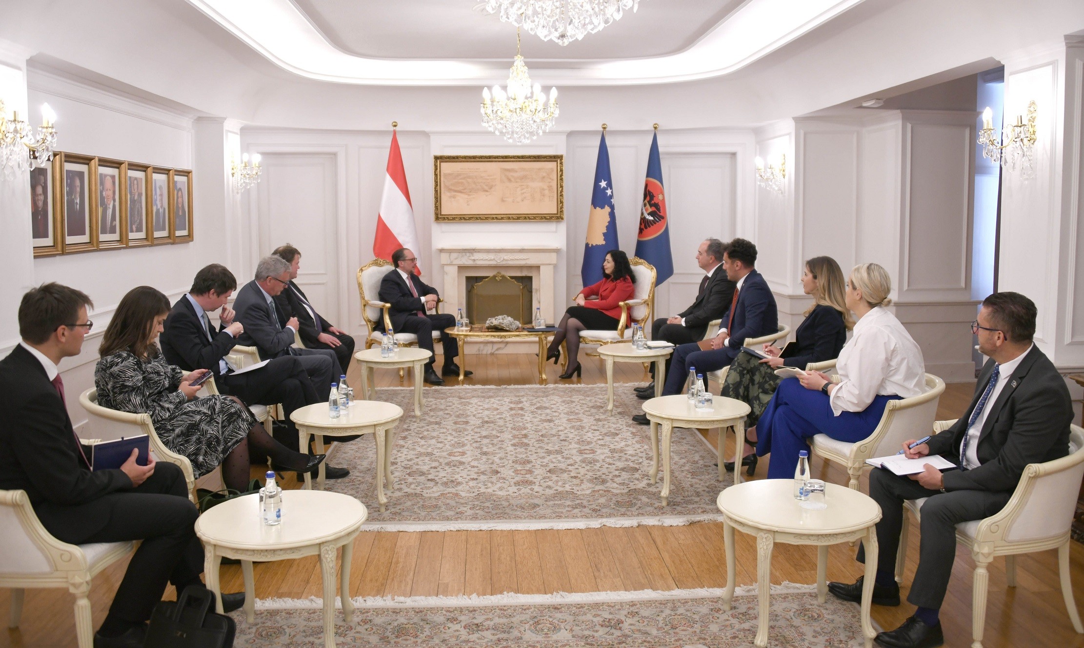 Presidentja Osmani takon ministrin e jashtëm të Austrisë, Alexander Schallenberg
