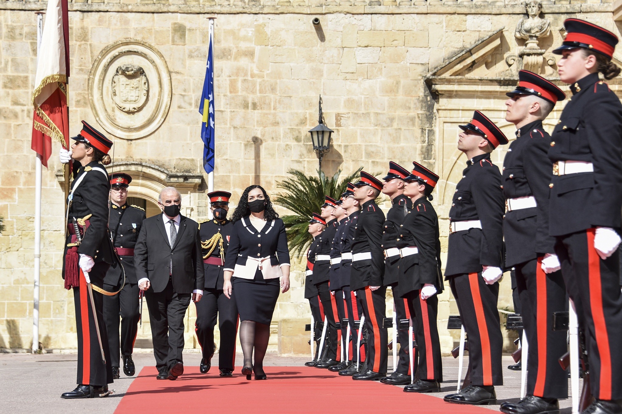 Presidentja Osmani u prit nga Presidenti i Maltës