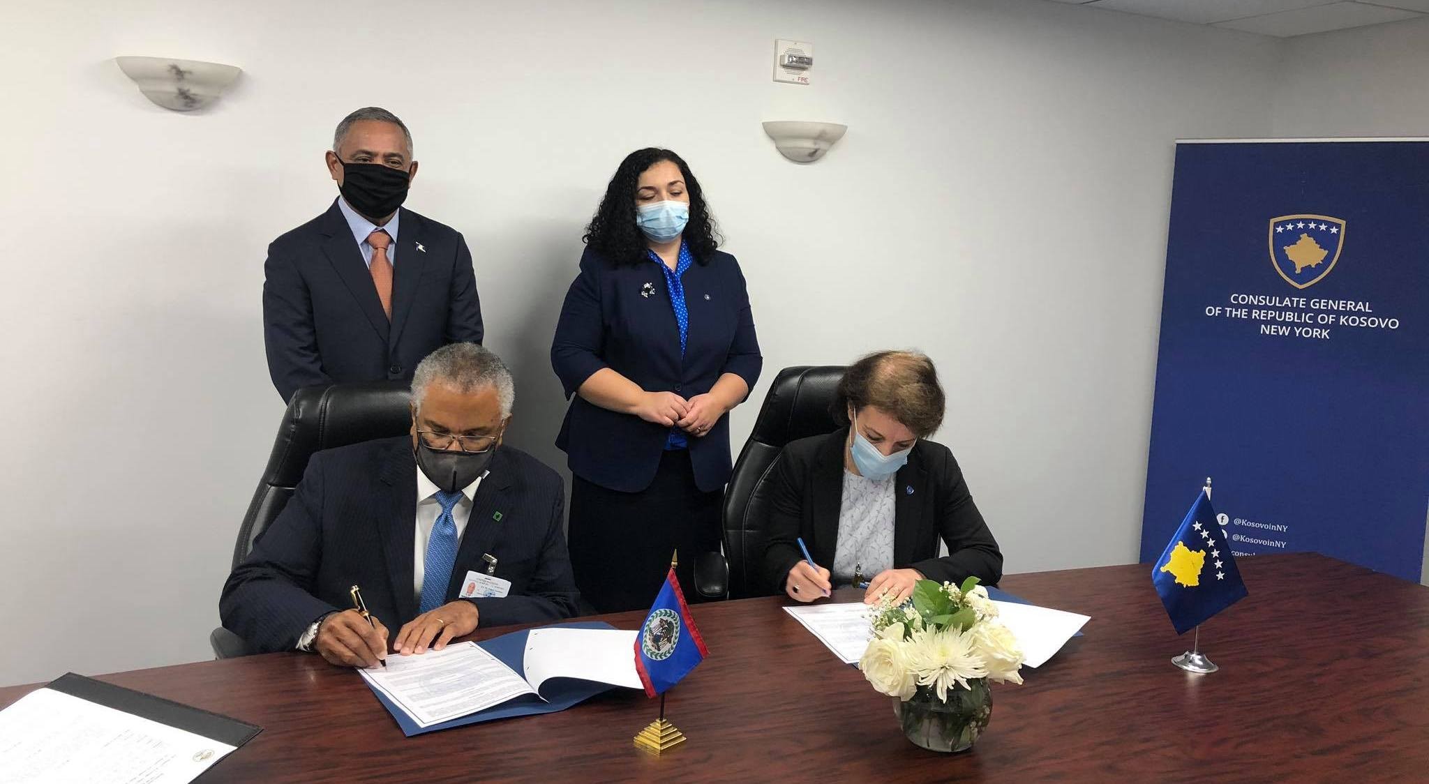 Ministrja Gërvalla nënshkruan memorandum mirëkuptimi me Belizenë   